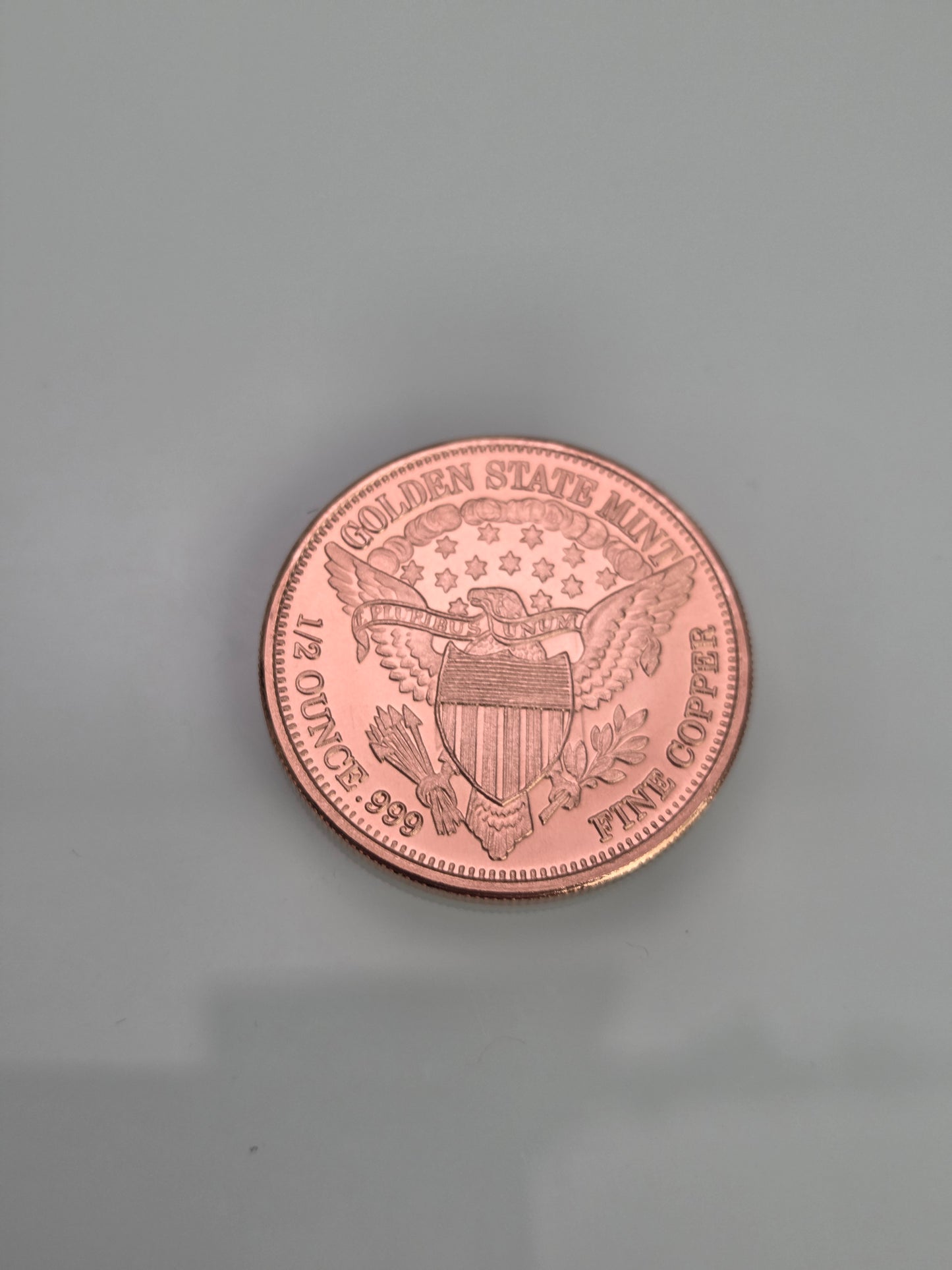 1/2 oz .999 Pure Copper Coin