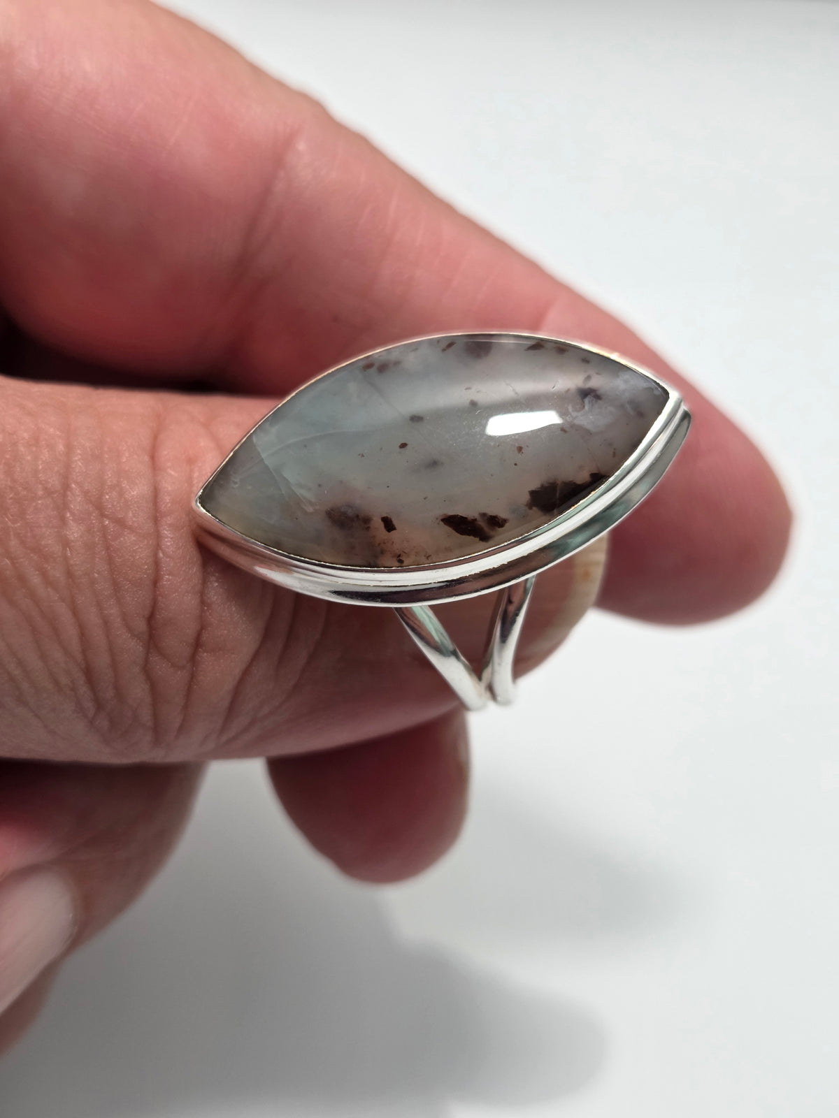 Aquaprase Chalcedony Ring sz 11