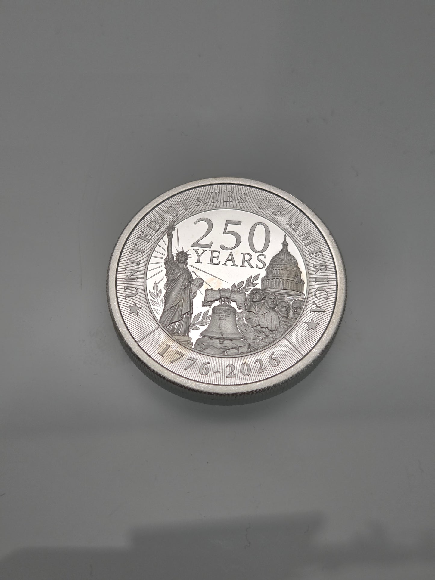 One Ounce .999 Pure Silver America 250 Years