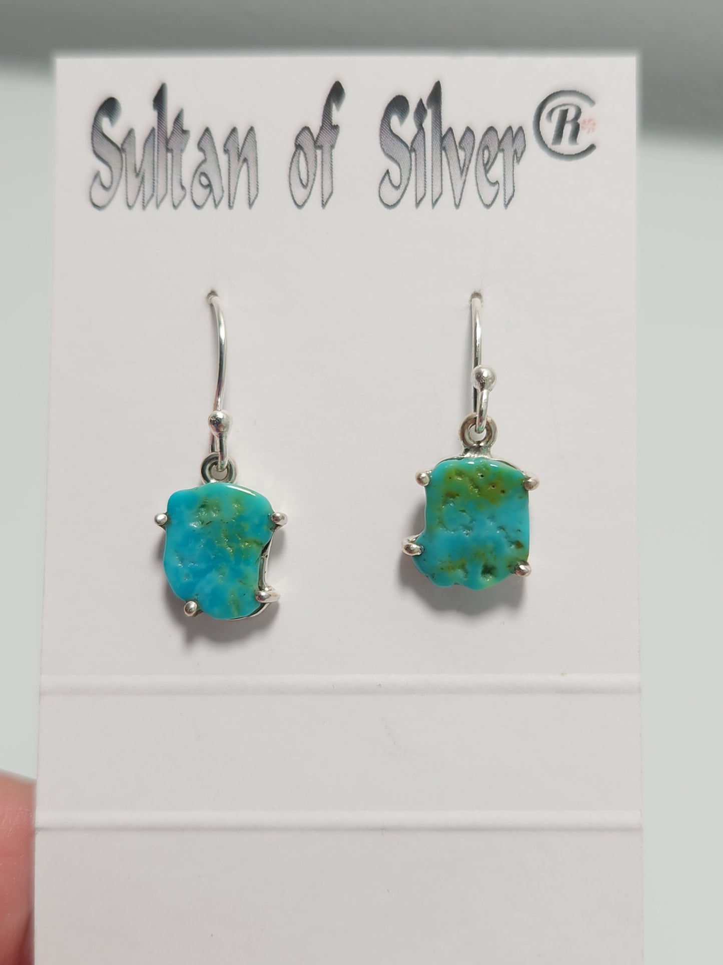 Rough Turquoise Earrings