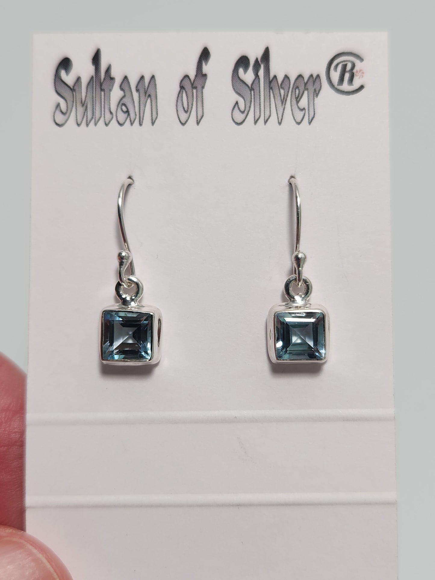 Blue Topaz Earrings