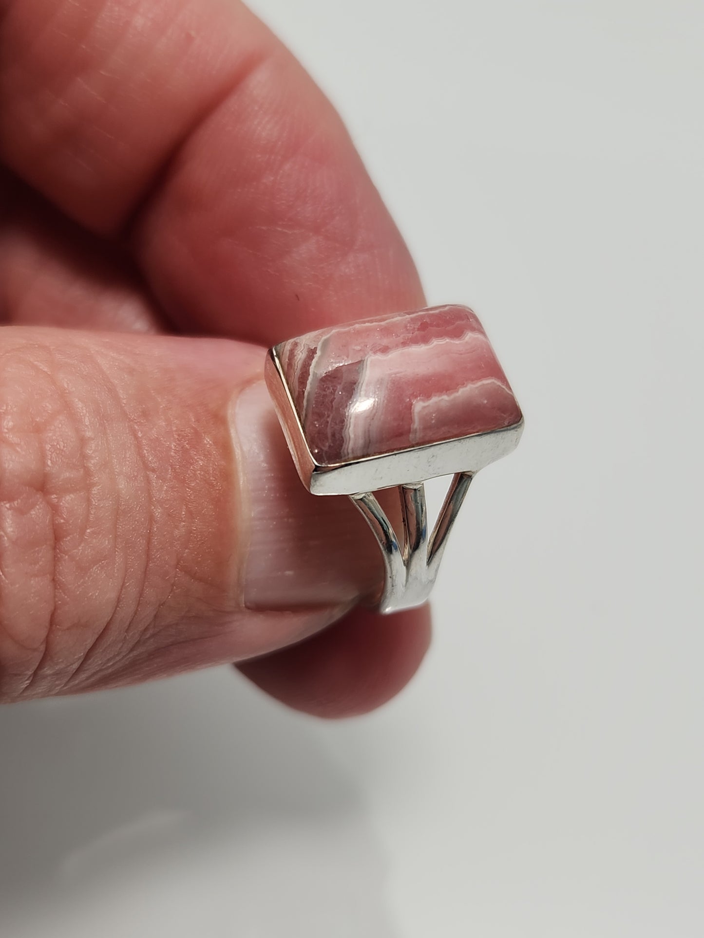 Rhodocrosite Ring sz 6.5