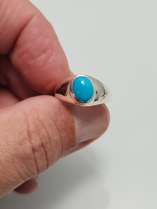 Kingman Turquoise Ring sz 7.5