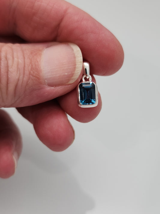 London Blue Topaz Pendant