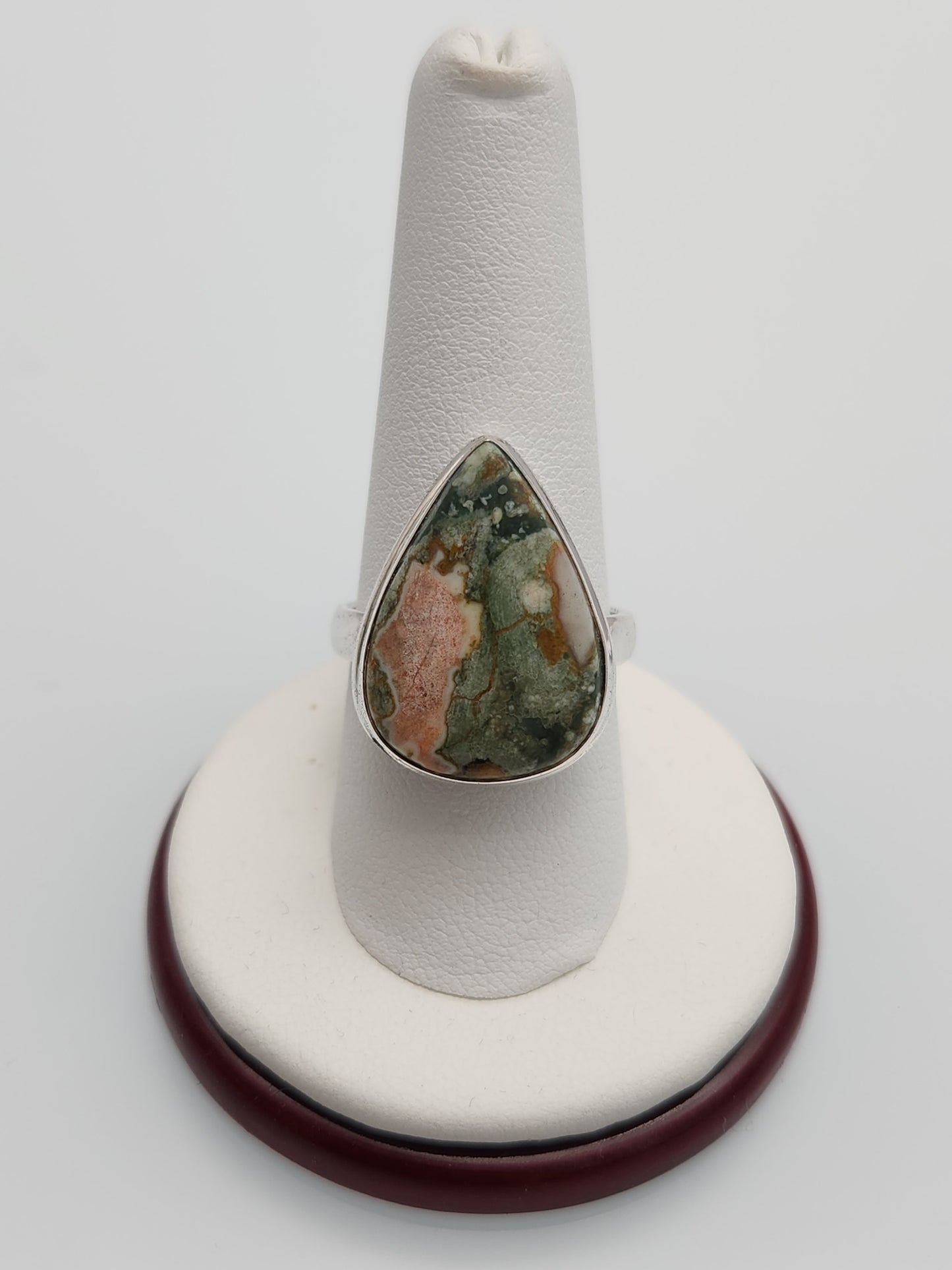 Rainforest Rhyolite Ring sz 10