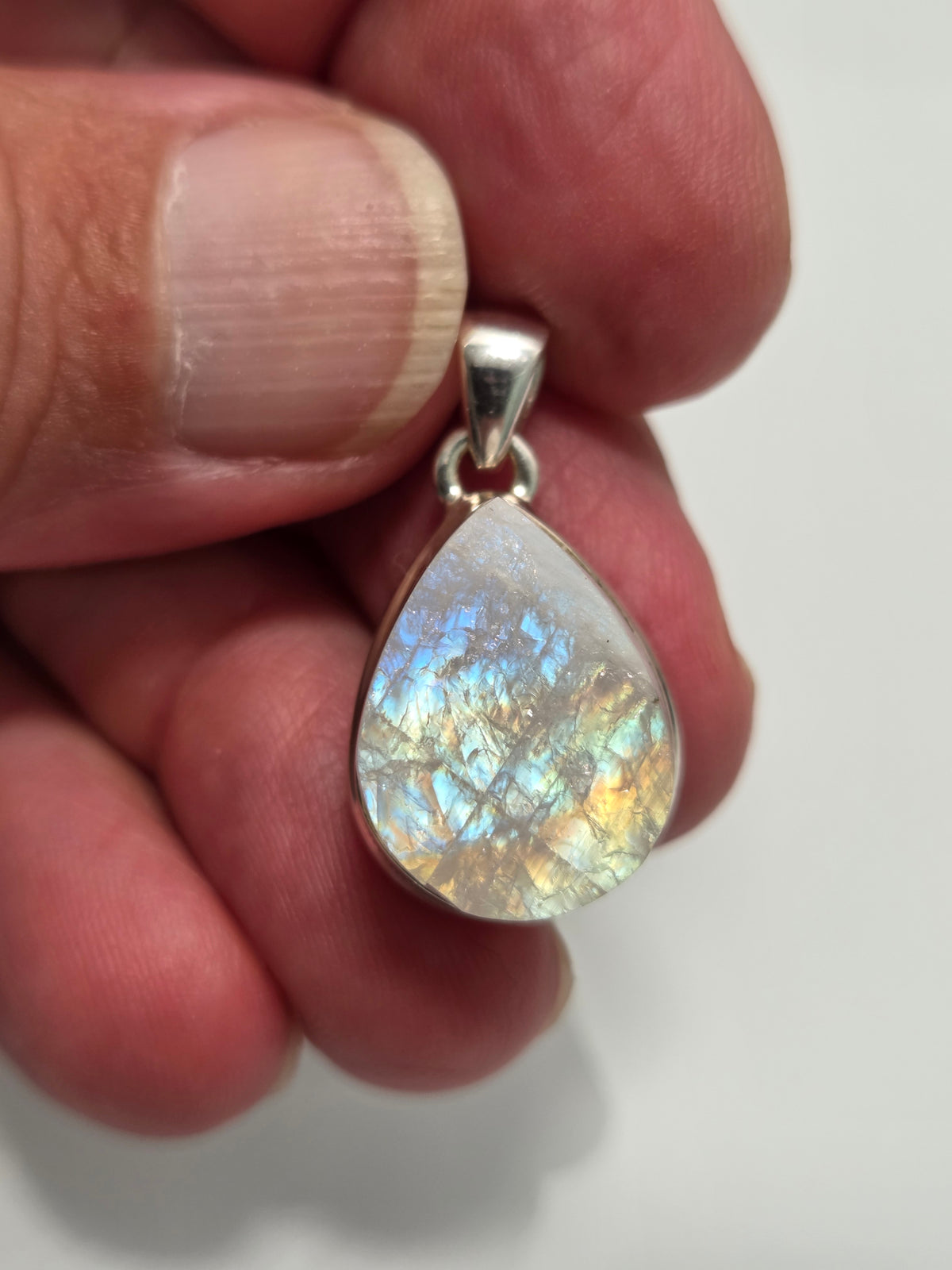 Raw Moonstone Pendant
