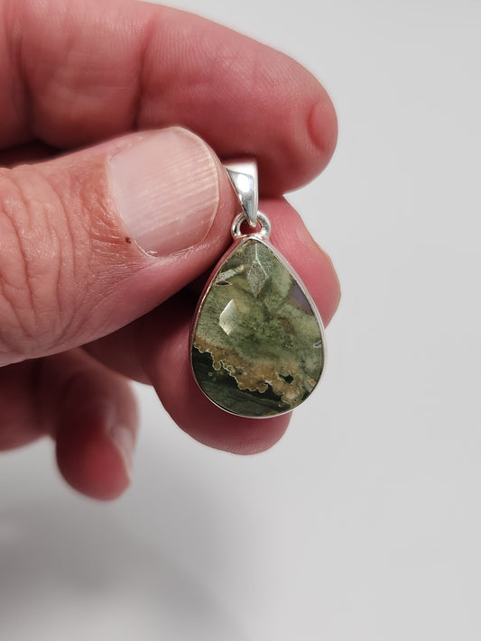 Faceted Rhyolite Pendant