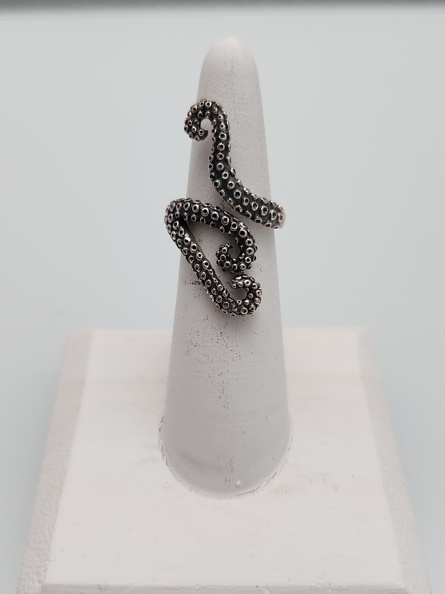Silver Tentacle Ring sz 5, 7, 8.5