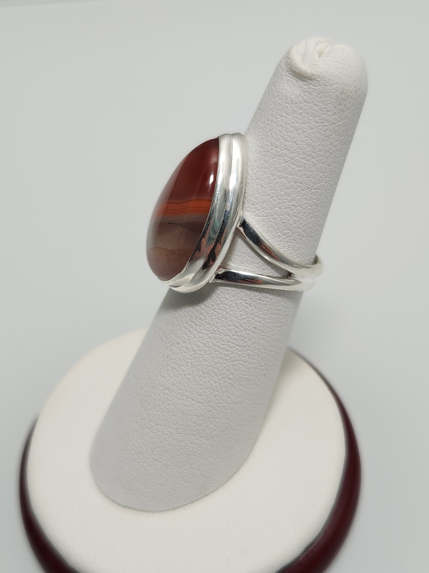 Lake Superior Agate Ring sz  6