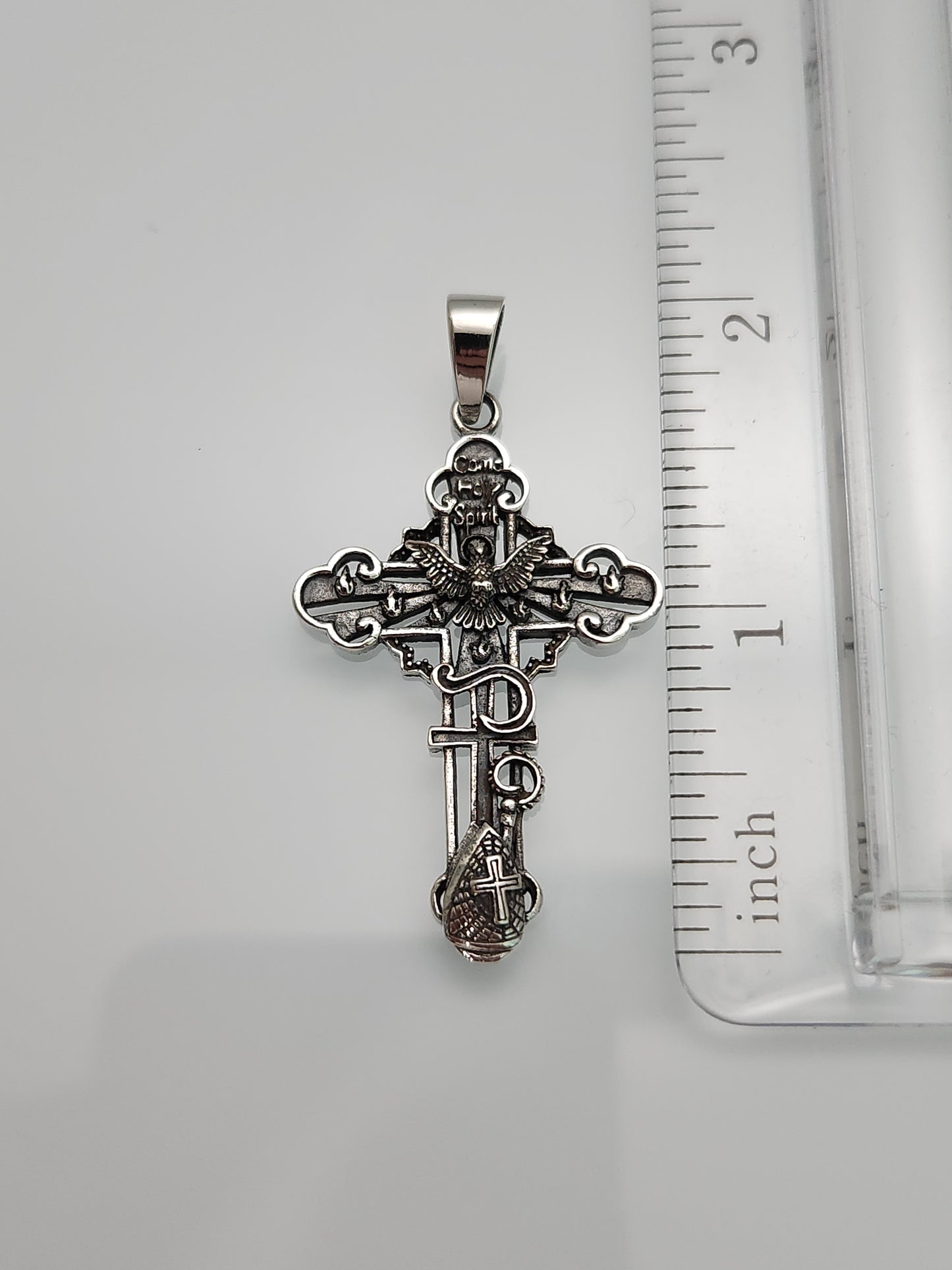 Holy Spirit Cross Pendant