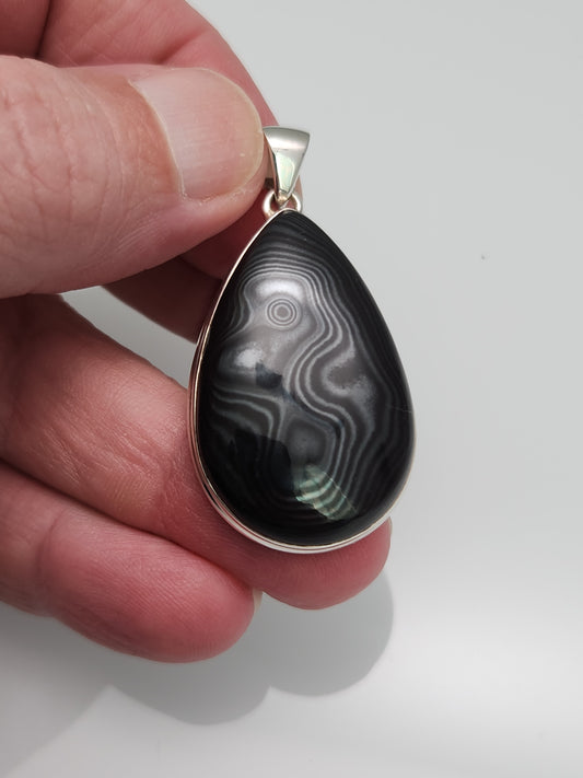 Psilomelane Pendant