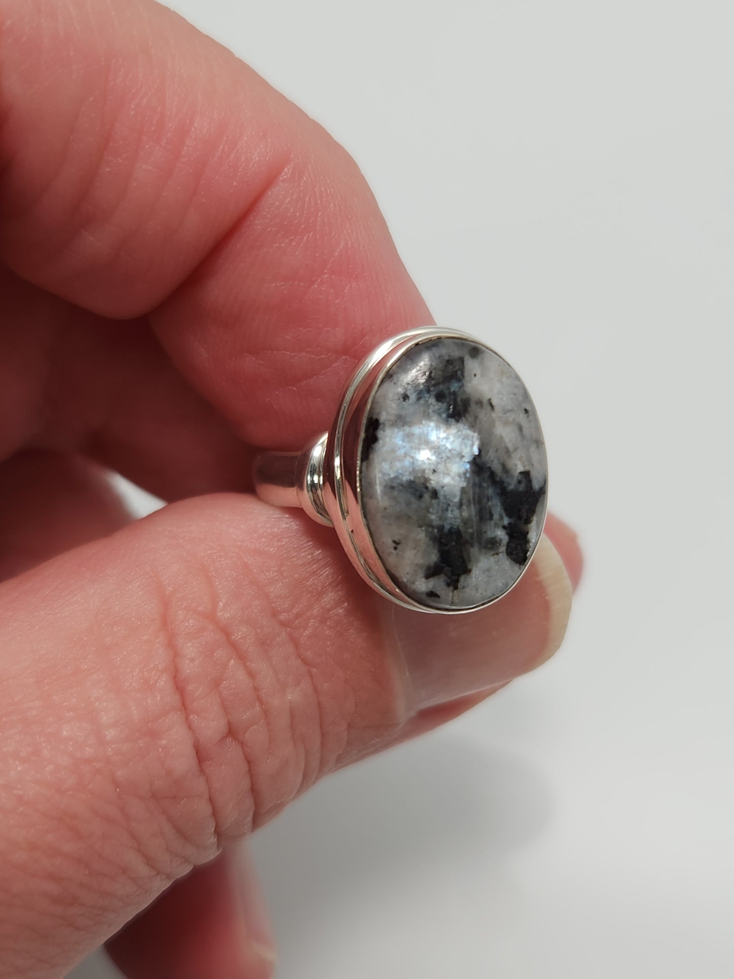 Norwegian Moonstone Ring sz 8