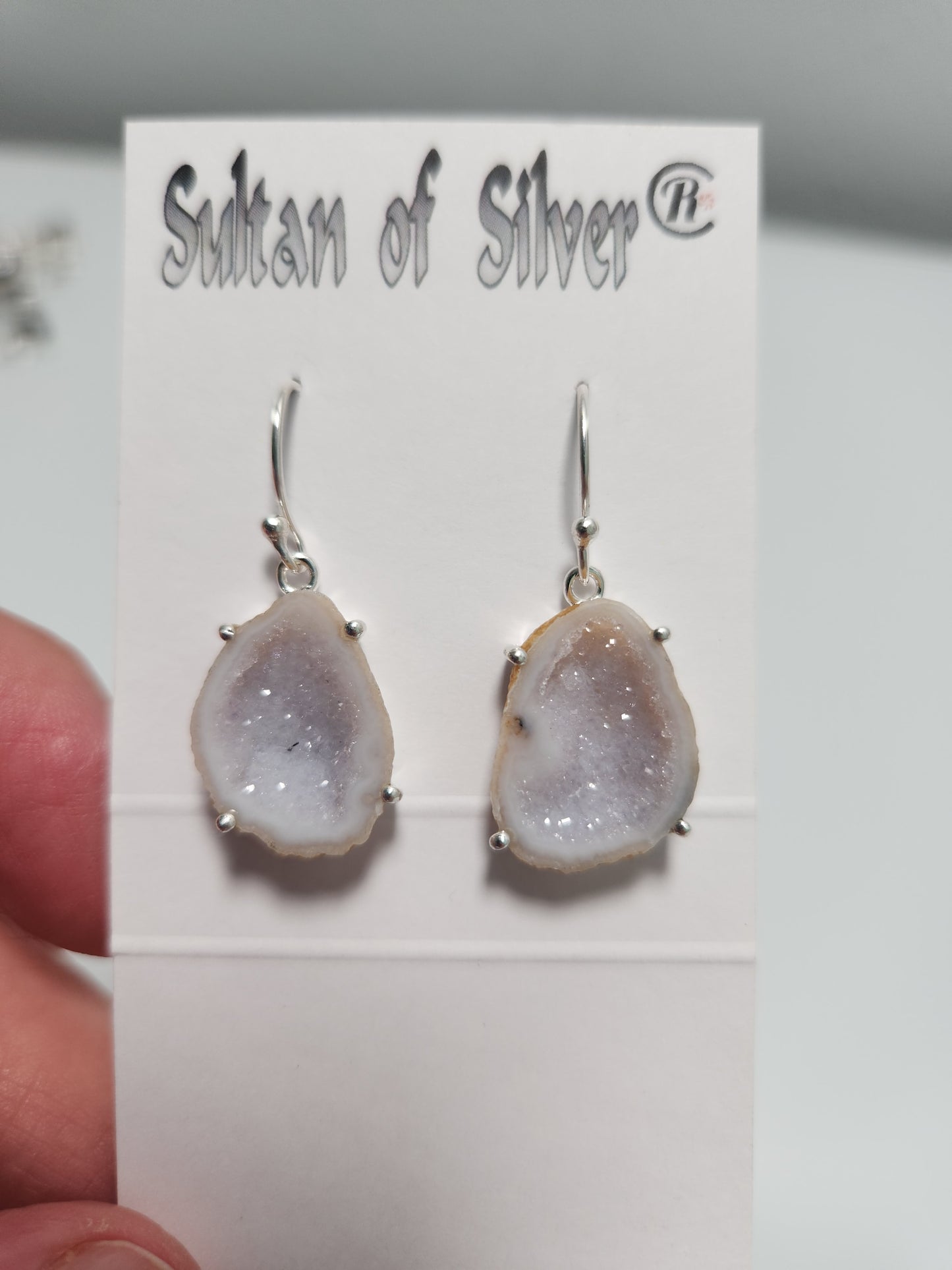 Agate Druzy Earrings