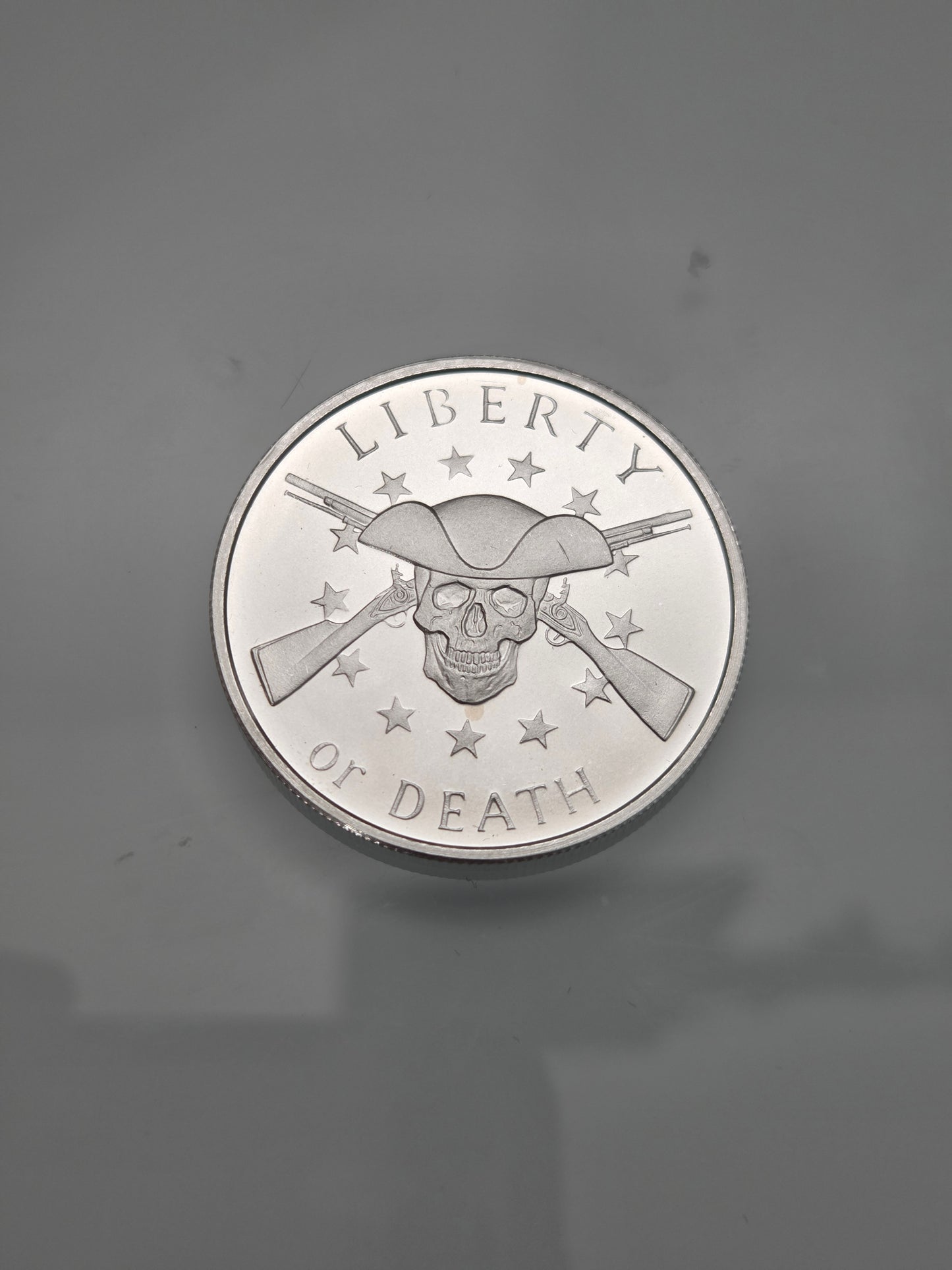 .999 Pure Silver Liberty or Death 1 Oz Coin