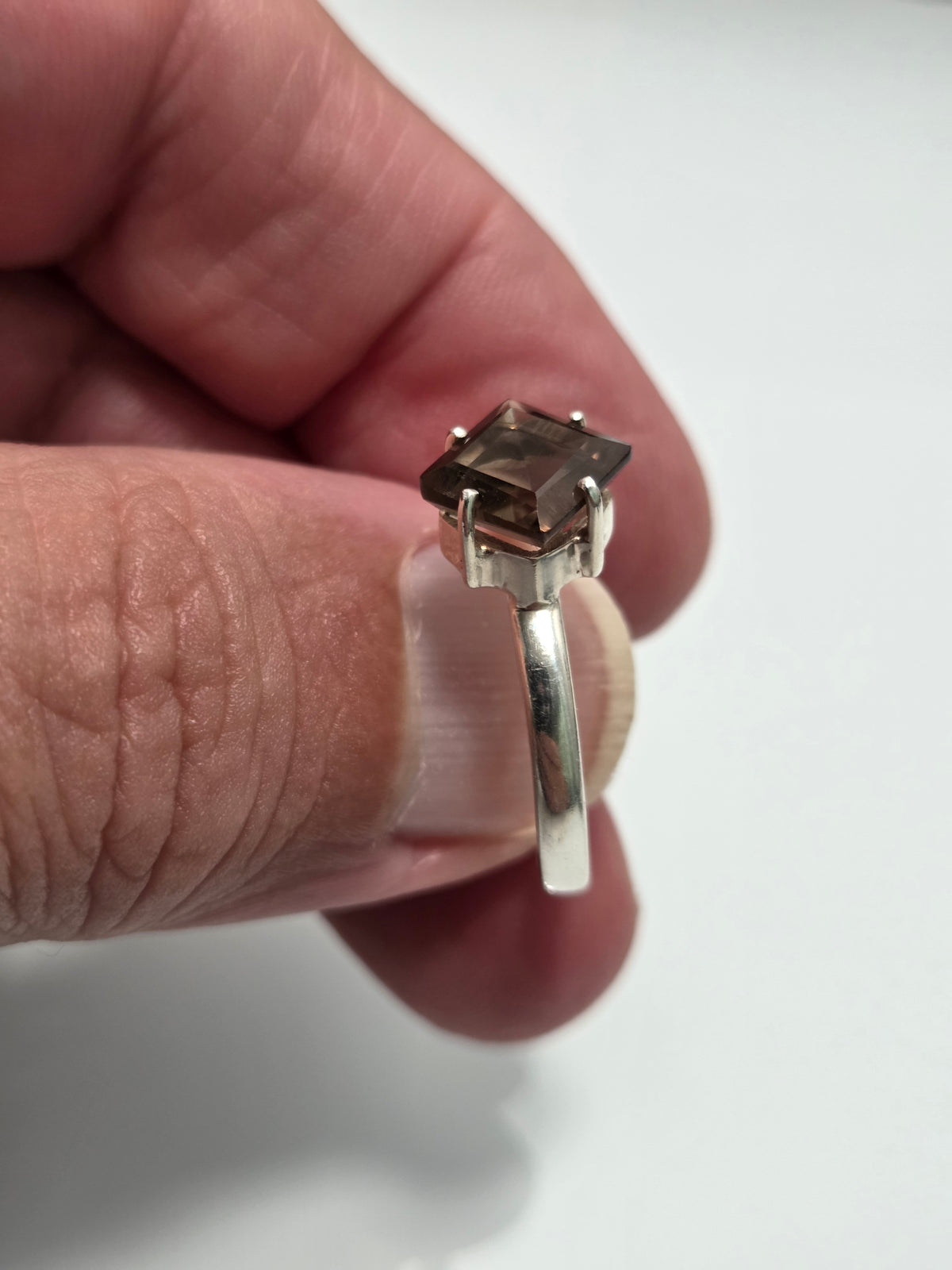 Smokey Quartz Ring sz 9.5