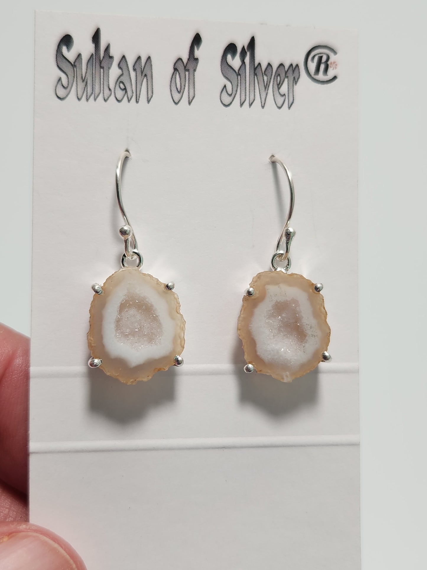 Agate Druzy Earrings