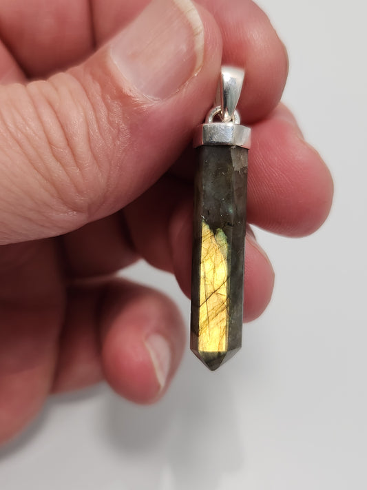 Labradorite Point Pendant