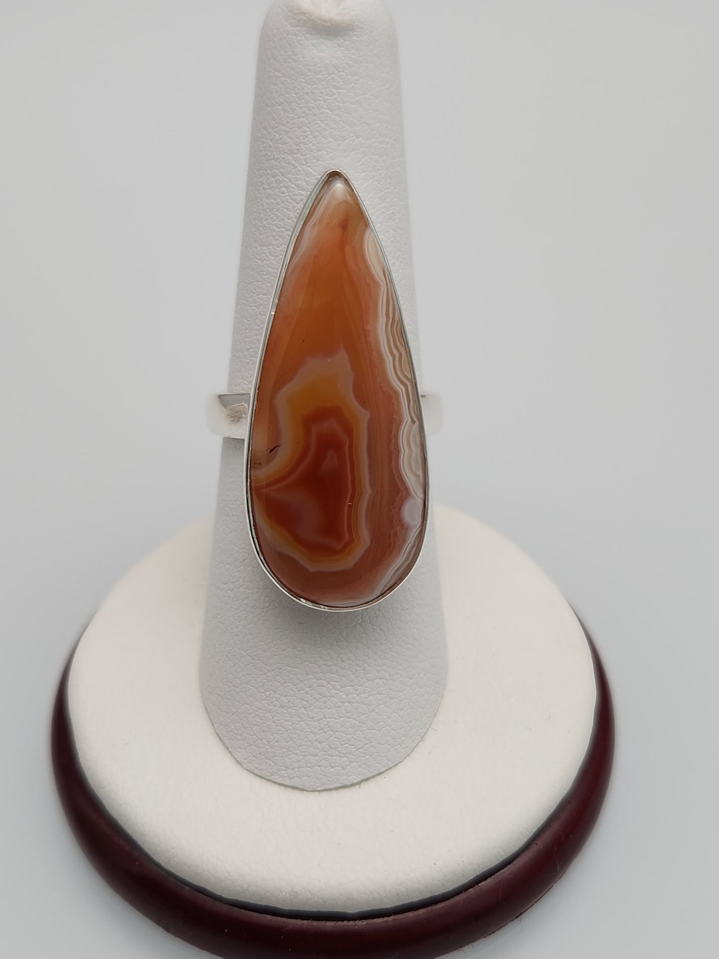 Lake Superior Agate Ring  sz 8