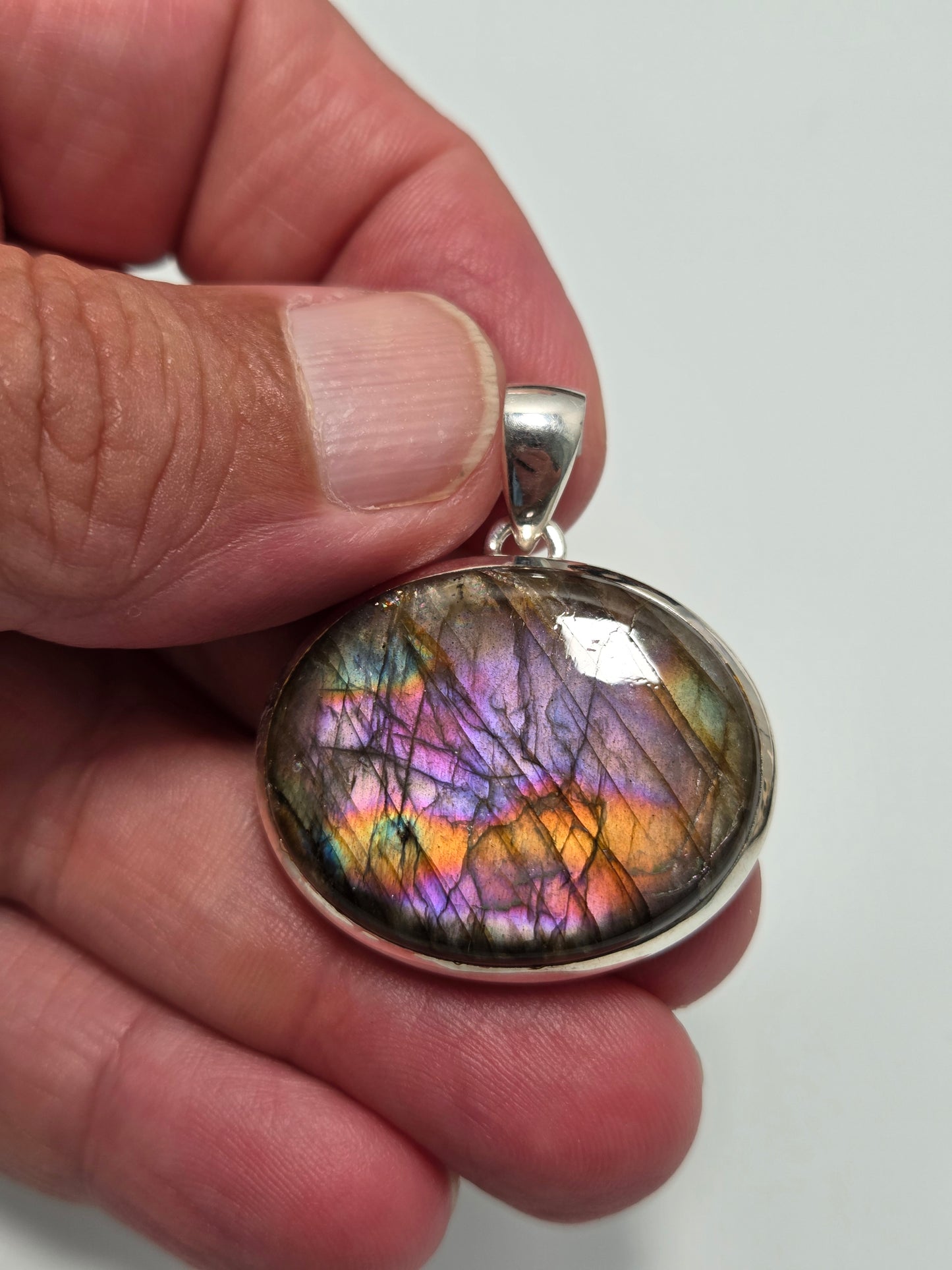 Purple Labradorite Pendant