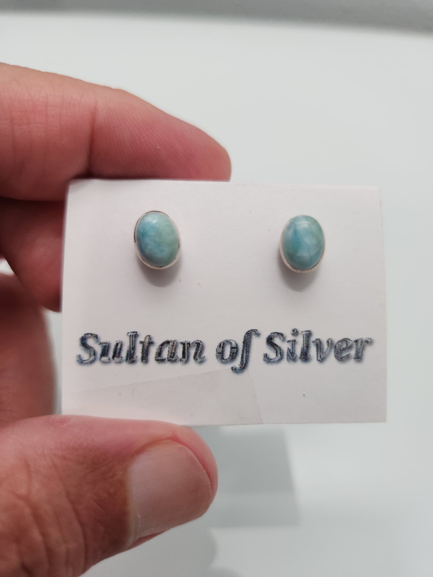 Larimar Studs