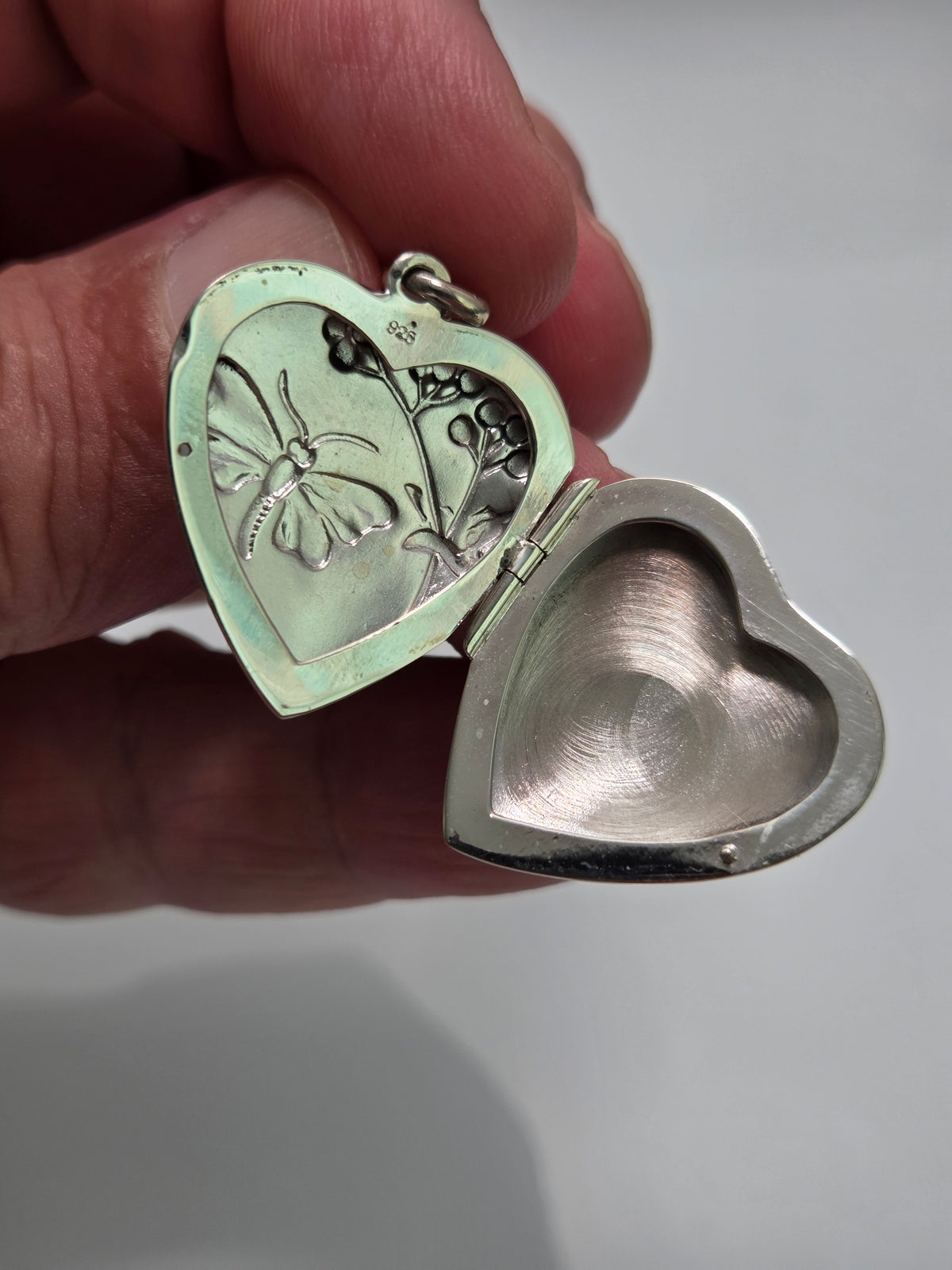 Sterling Silver Butterfly Locket