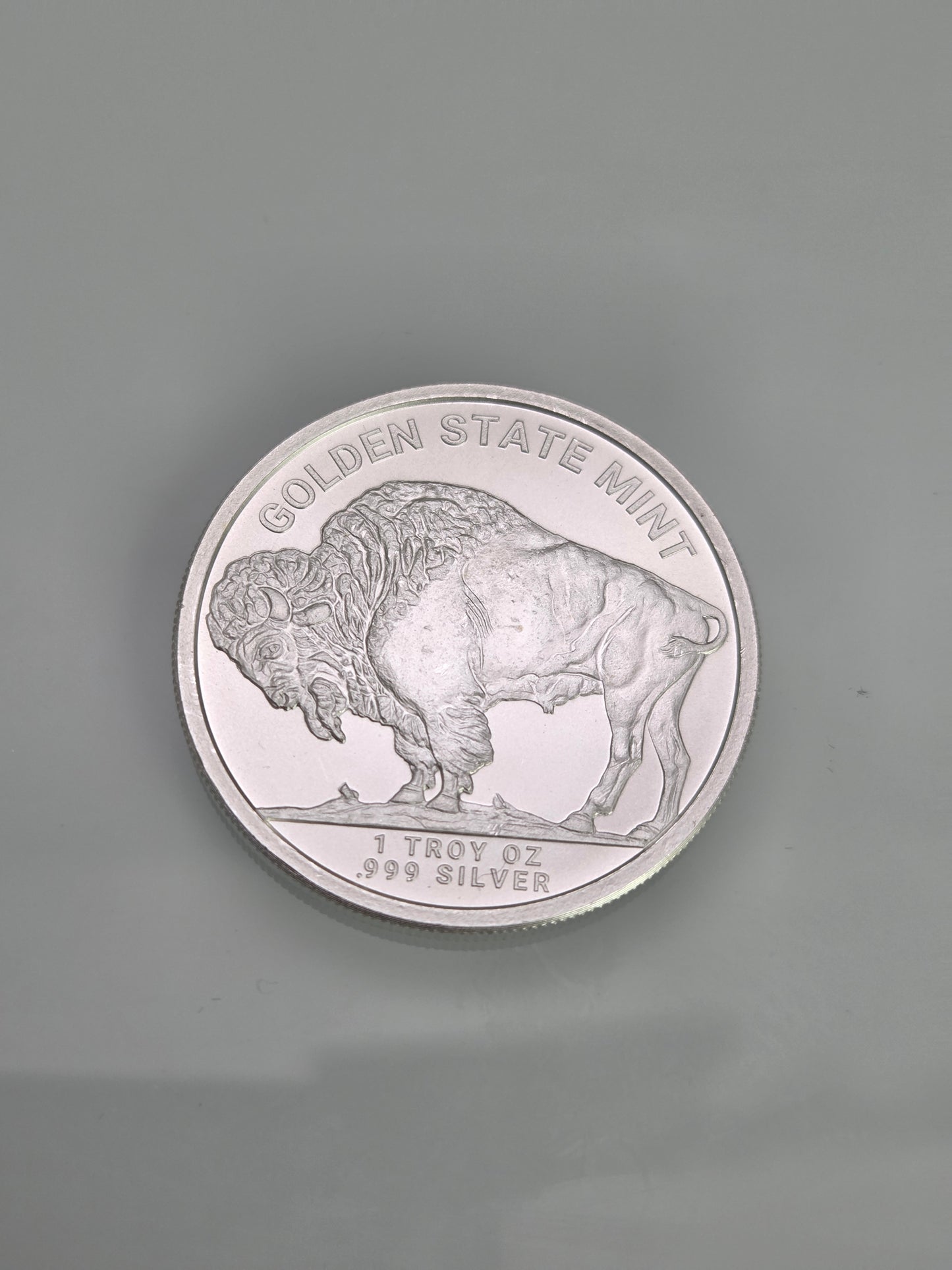 .999 Pure Silver One Ounce Coin Buffalo