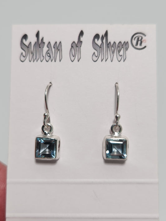 Blue Topaz Earrings