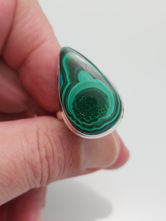 Malachite Ring sz 11.5