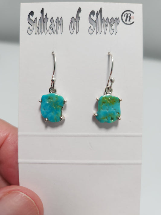 Rough Turquoise Earrings