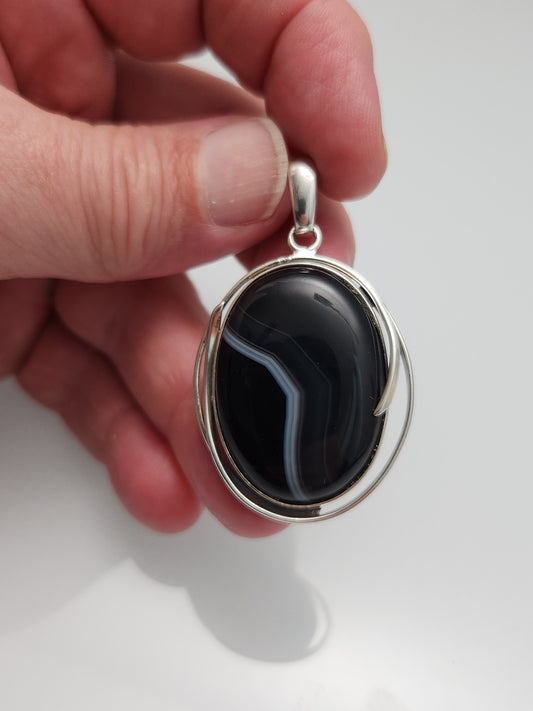 Banded Agate Pendant