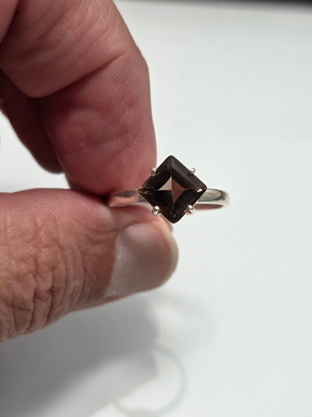 Smokey Quartz Ring sz 9.5